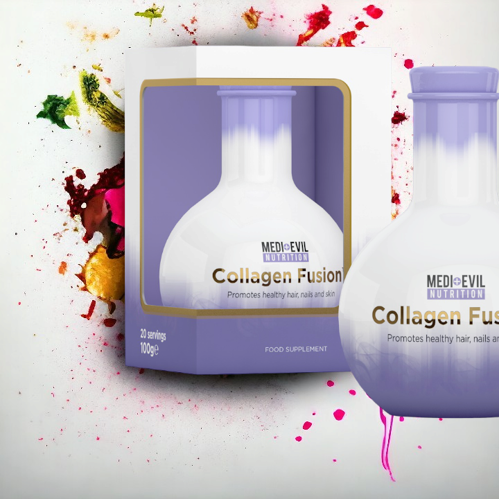 Medi-Evil Hydrolysed Collagen Powder Hyaluronic, Vitamin C, CoQ10 Unflavoured