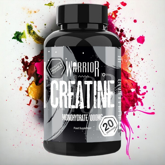 Warrior Creatine Monohydrate (1000mg) - 60 Tablets Capsules Muscle & Strength