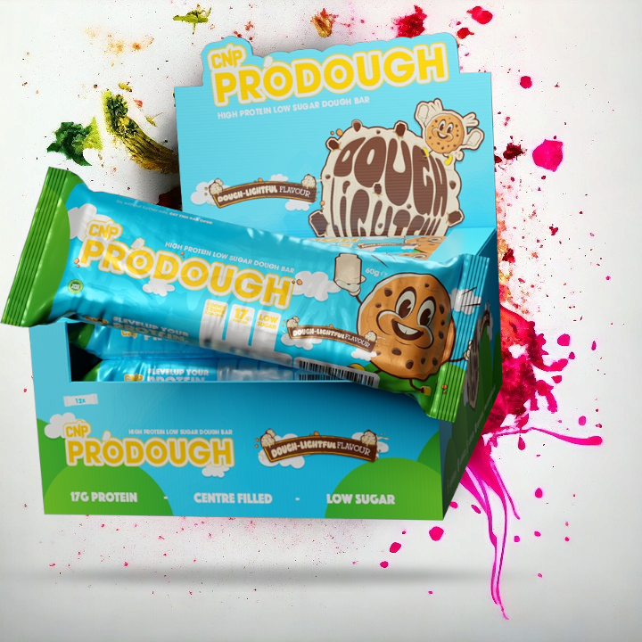 CNP Professional ProDough Protein Bars  12x60g  in 4 delicious flavours